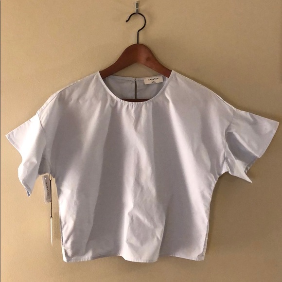 Aritzia Babaton Esben short sleeve blouse - Picture 4 of 9